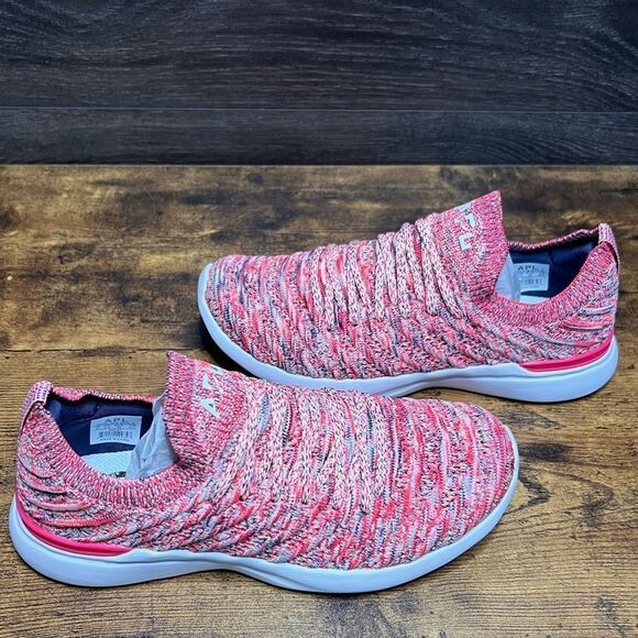 APL TechLoom Breeze Sneaker in Magenta/Neon Peach/Melange, Size 6. New in Box! - Picture 4 of 16